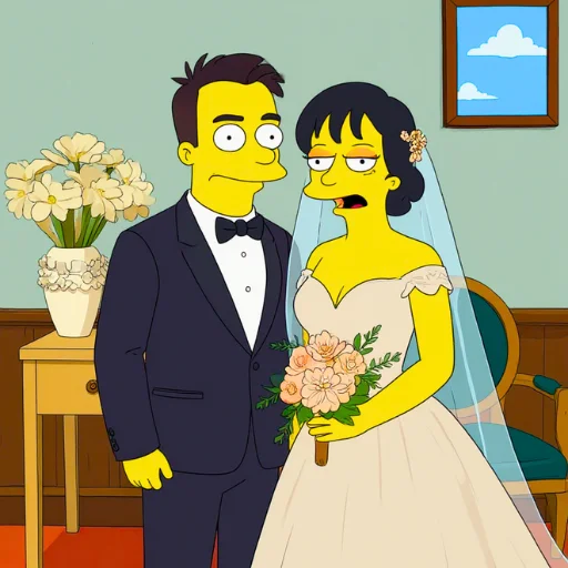 simpsons wedding gift